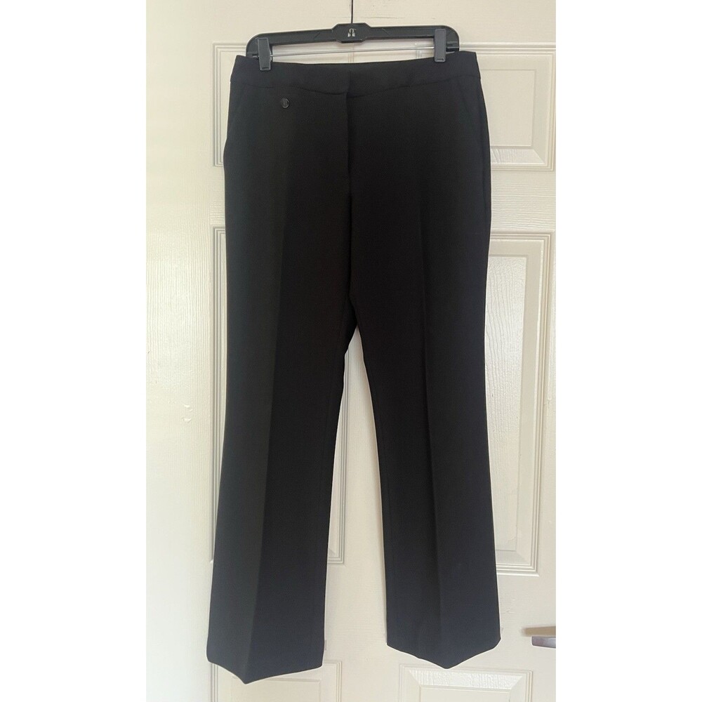 Karl Lagerfeld Paris Black Dress Pants Womens SZ 6 Modern Workwear Trouser 31x30